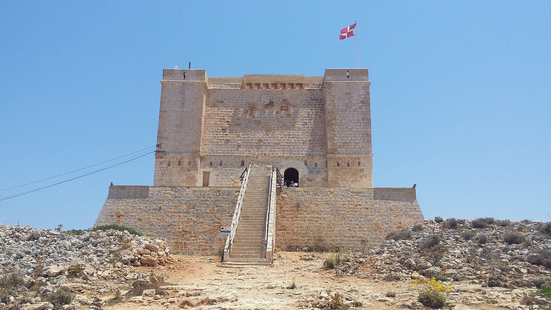 Saint Mary's Tower on Comino island